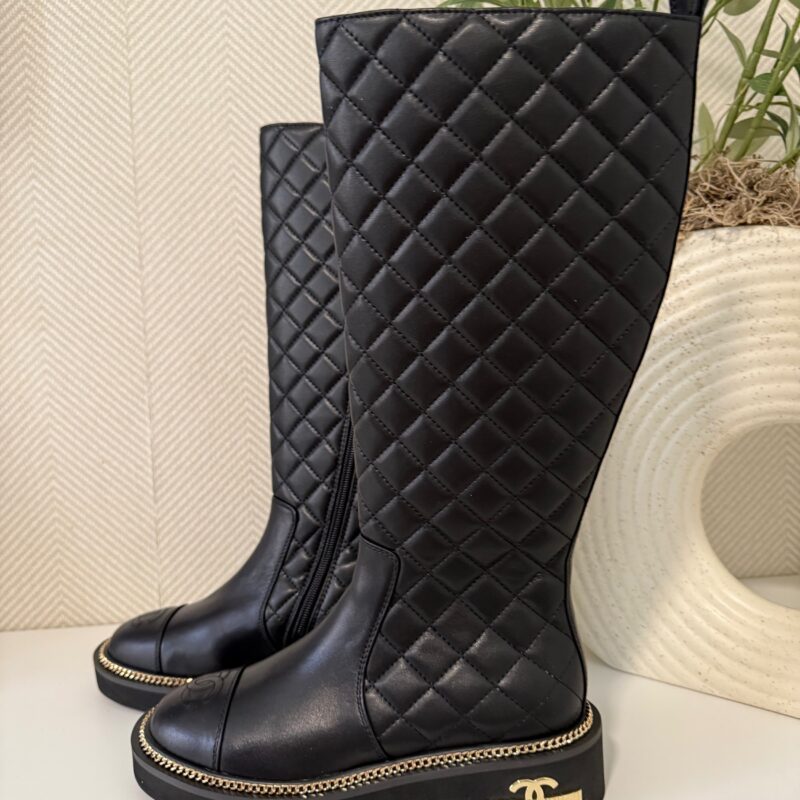 C LEATHER BOOTS