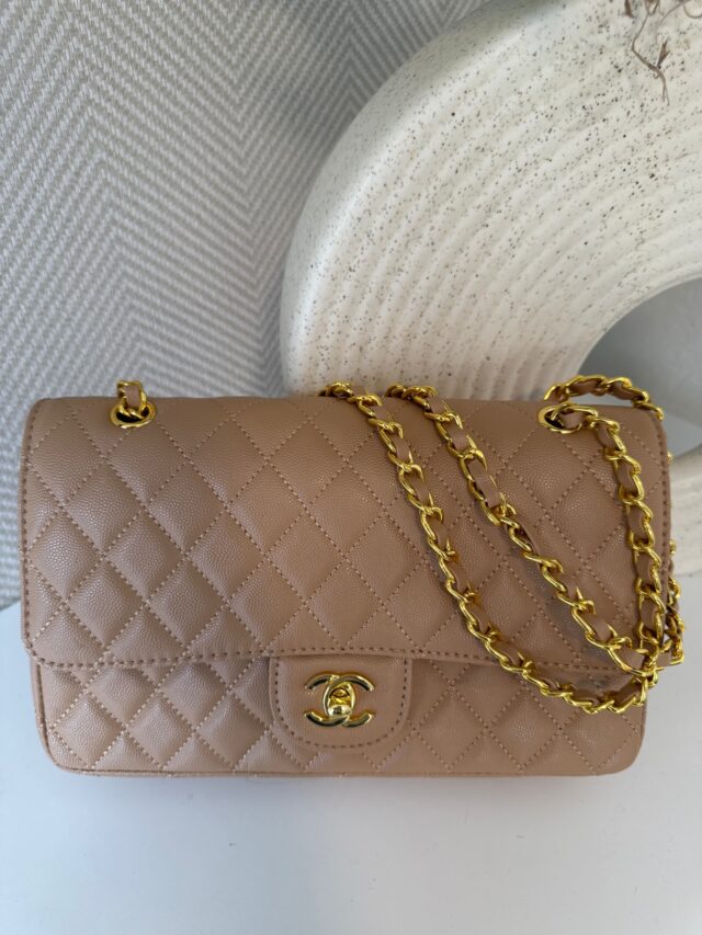 C BEIGE BAG 25 CM