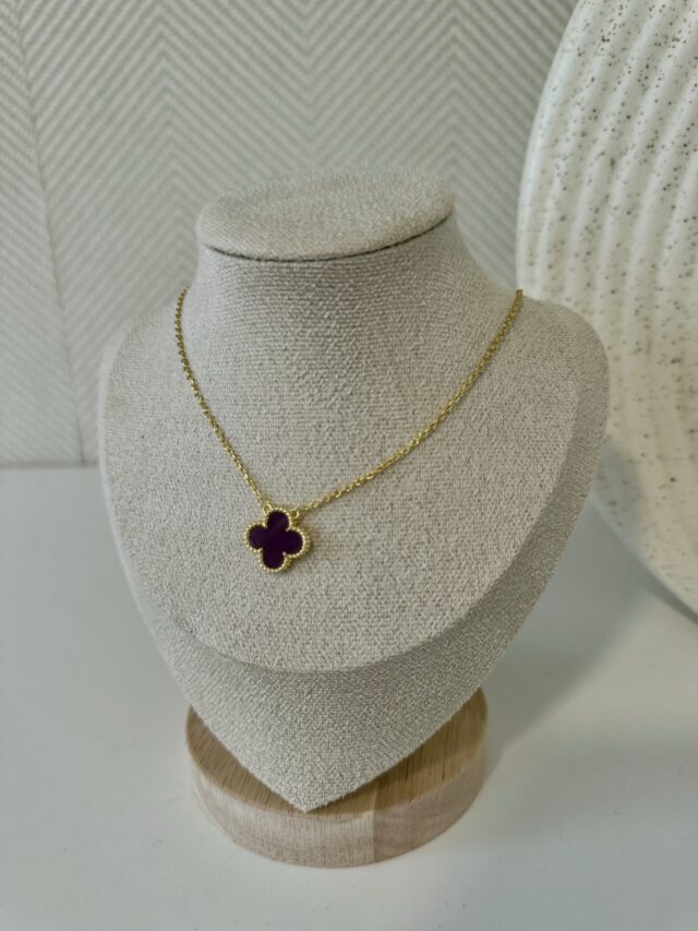 CLOVER PURPLE NECKLACE - Image 2