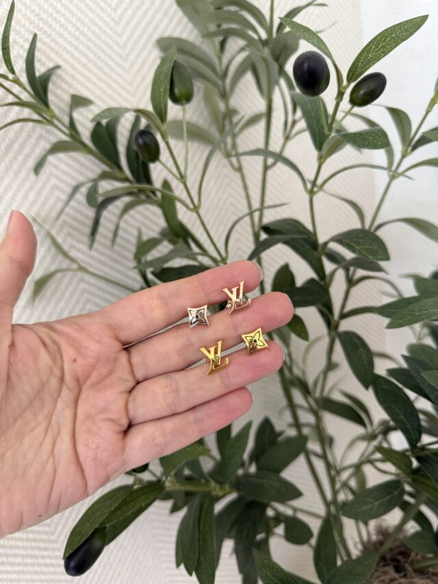 L STUD ROSE/GOLD - Image 2