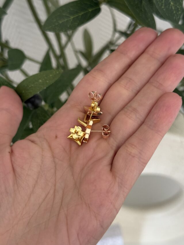 L STUD ROSE/GOLD - Image 3