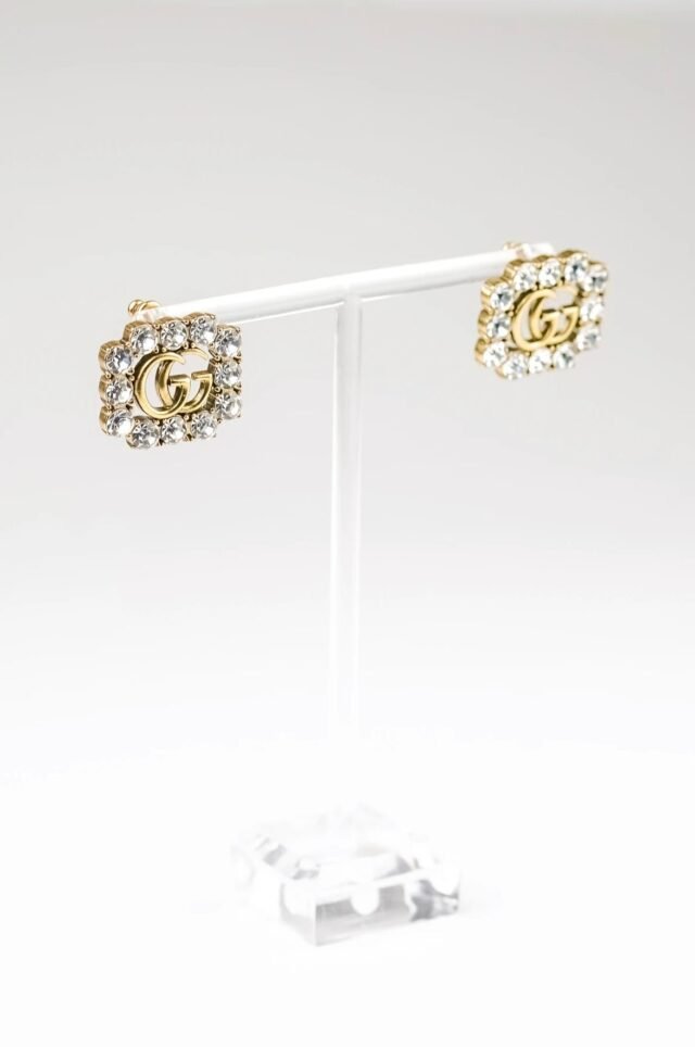 Stud Earring W Crystal - Image 2