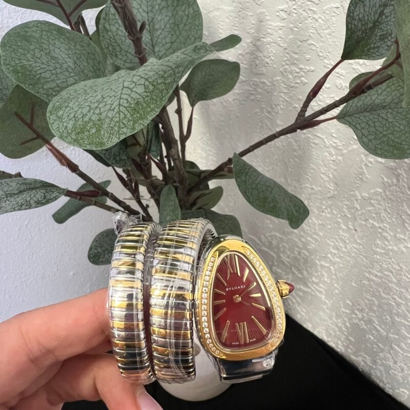 B WATCH SILVER & RED