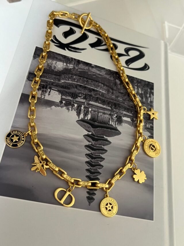 D CHARMS GOLD NECKLACE - Image 2