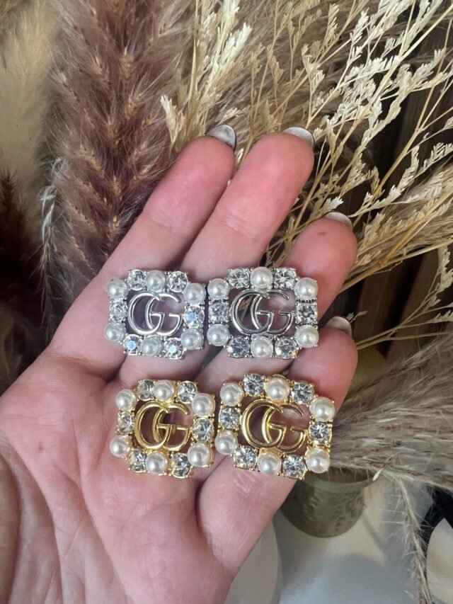 G SILVER AND GOLD EARRING