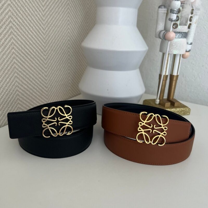 L BLACK/CAMEL BELT