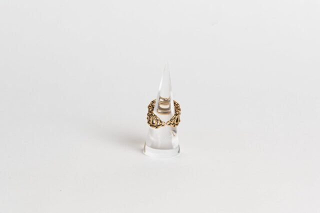C AGED BRAIDED RING - Image 3