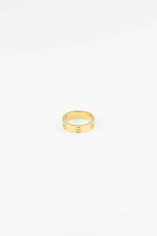 LOVE BASIC GOLD RING