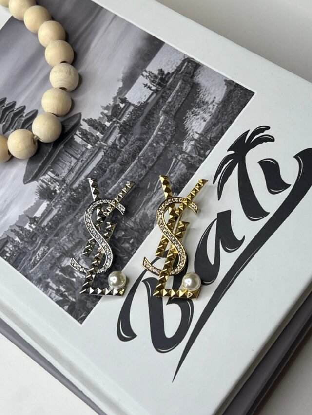 YS PEARL GOLD & SILVER BROOCH - Image 2