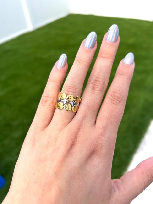 L GOLD RING - Image 2