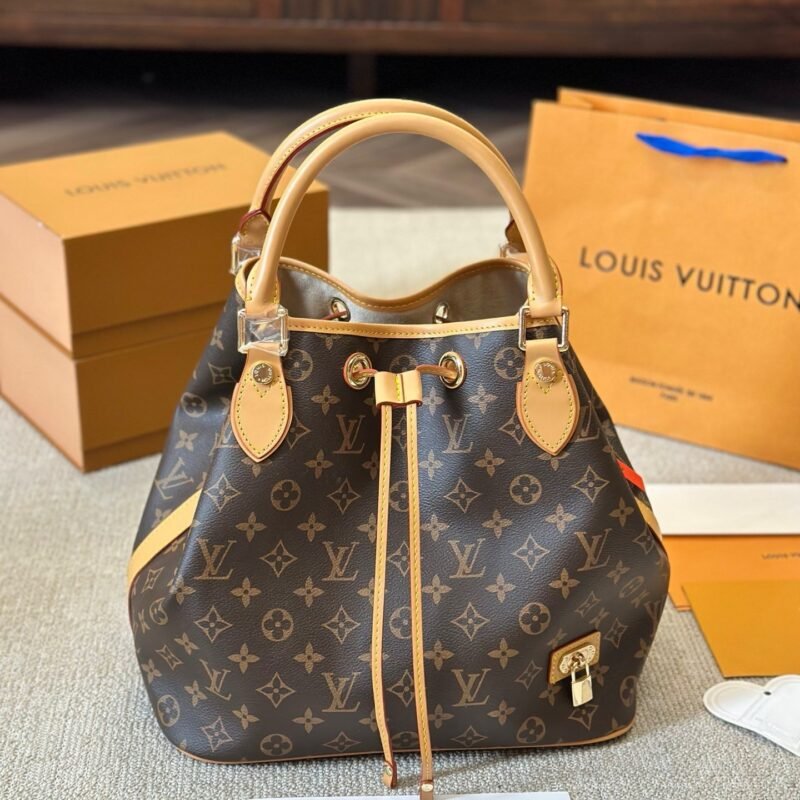 L PRINT BROWN BAG