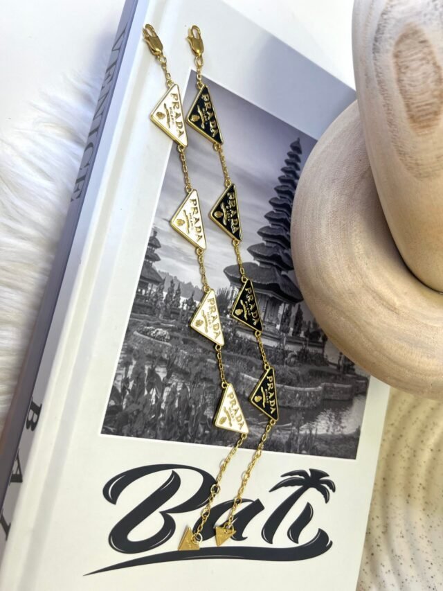 P BLACK & WHITE ADJUSTABLE BRACELET - Image 2